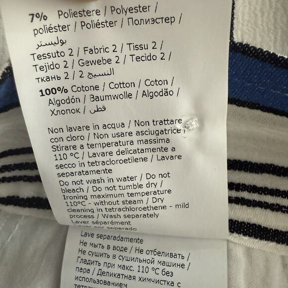 PHILOSOPHY DI LORENZO SERAFINI Crepe Trousers Striped IT42 US 6 - Picture 9 of 15